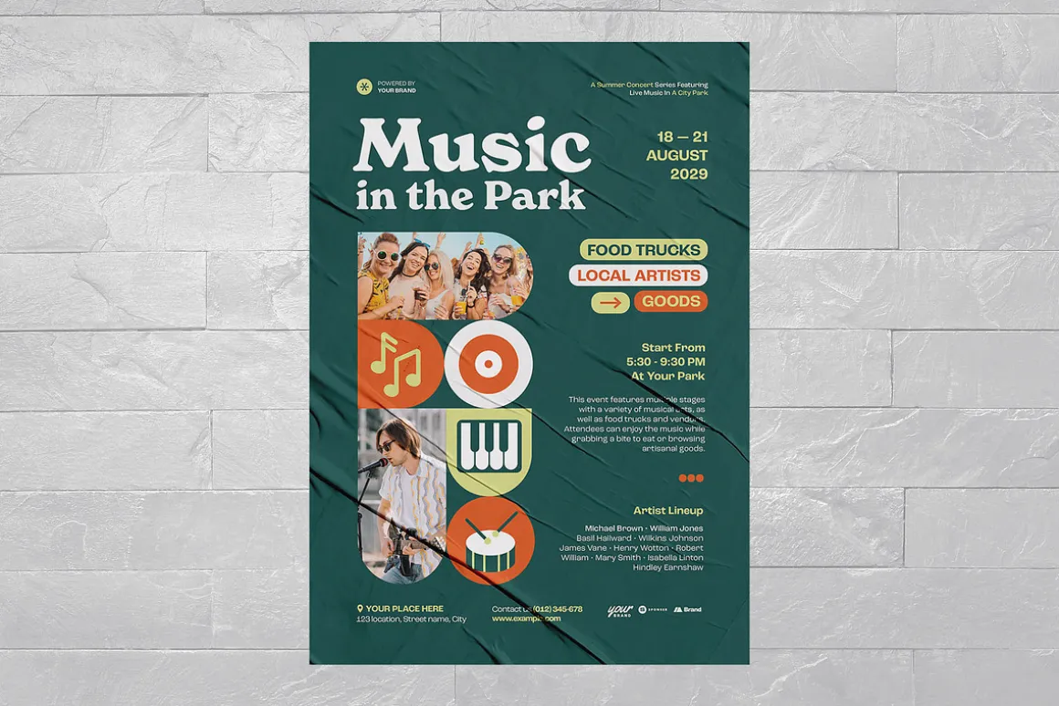 Creative Music Event Flyer Template