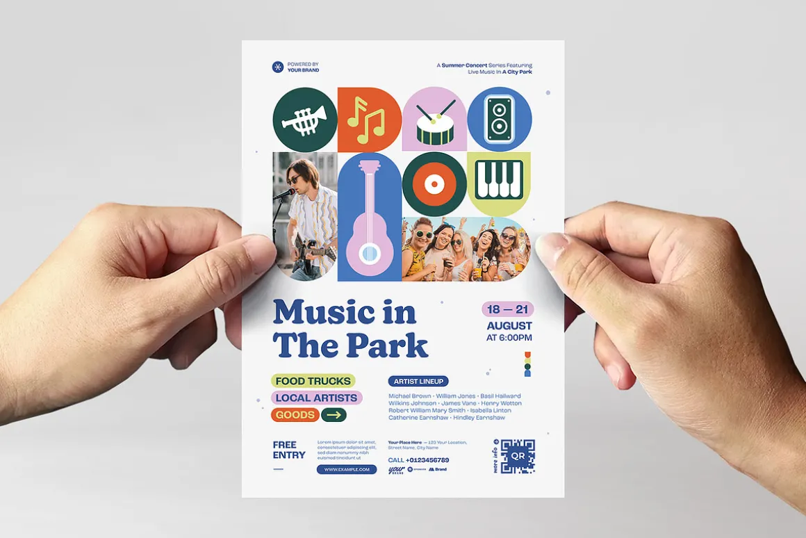 Creative Music Event Flyer Template