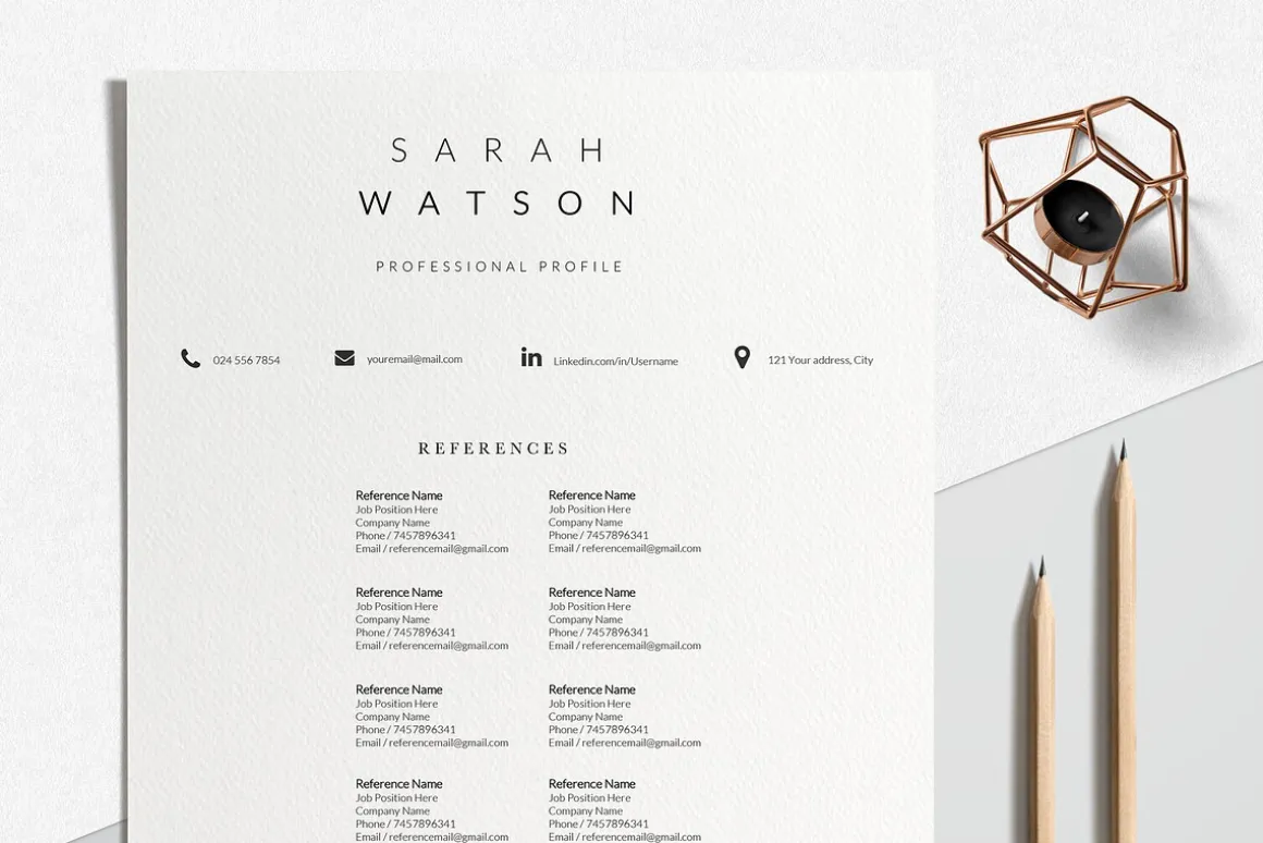 Creative Resume Design Professional