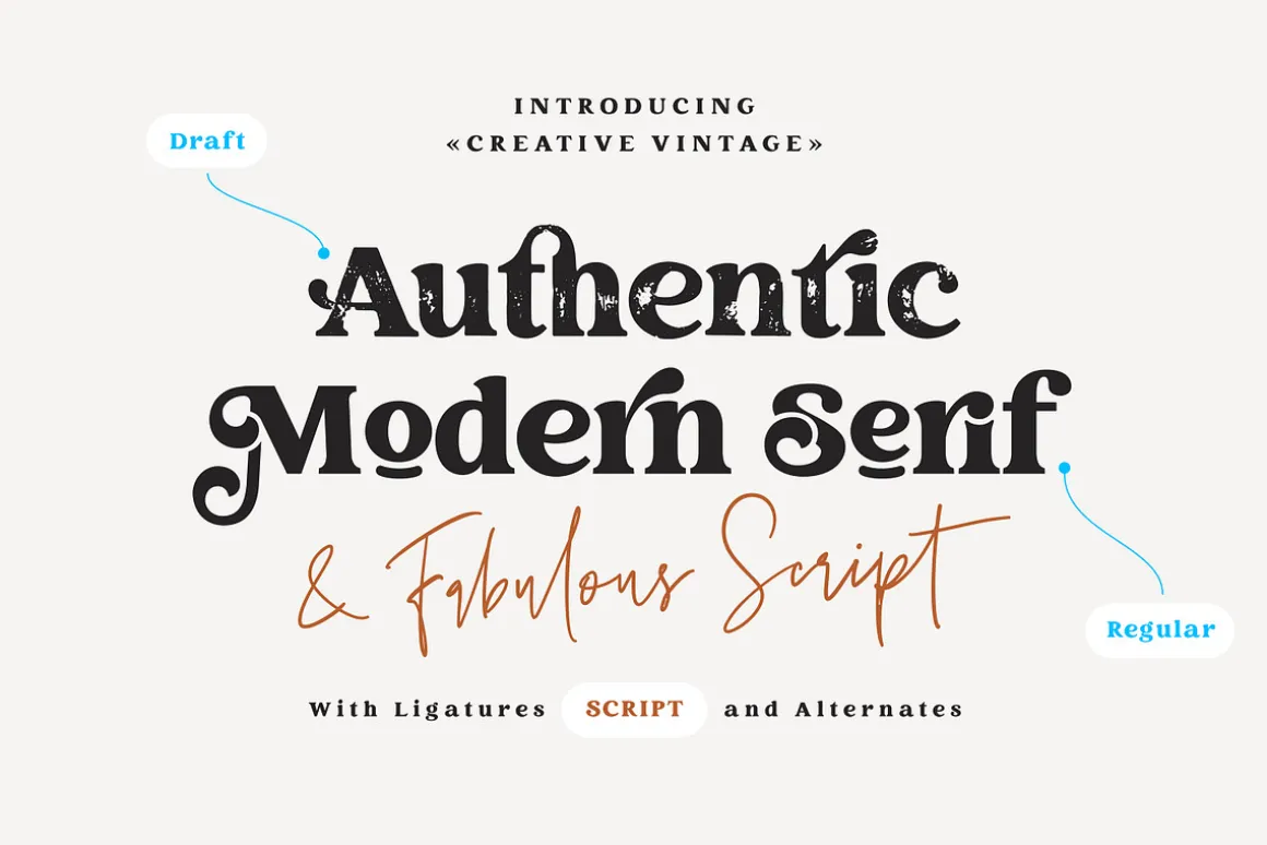 Creative Vintage Font Duo