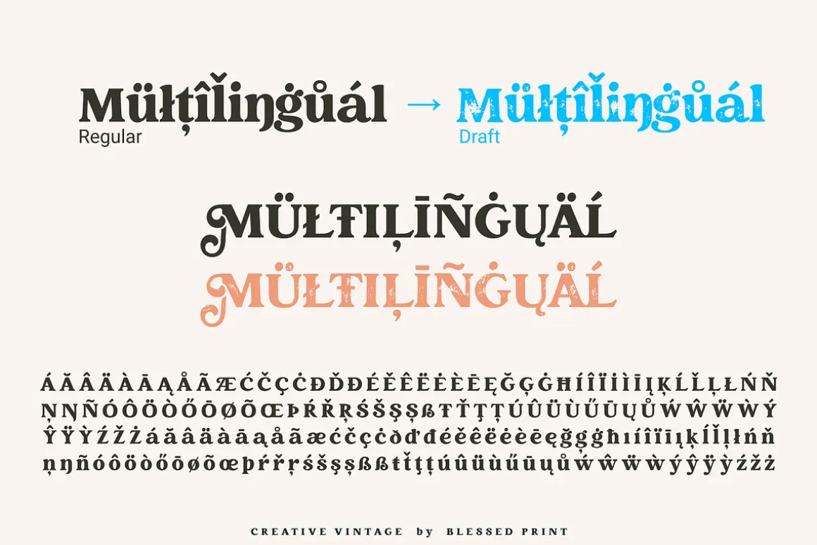 Creative Vintage Font Duo