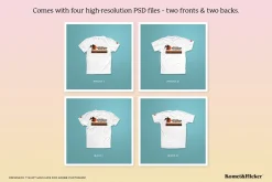 Crewneck T-Shirt Mockups