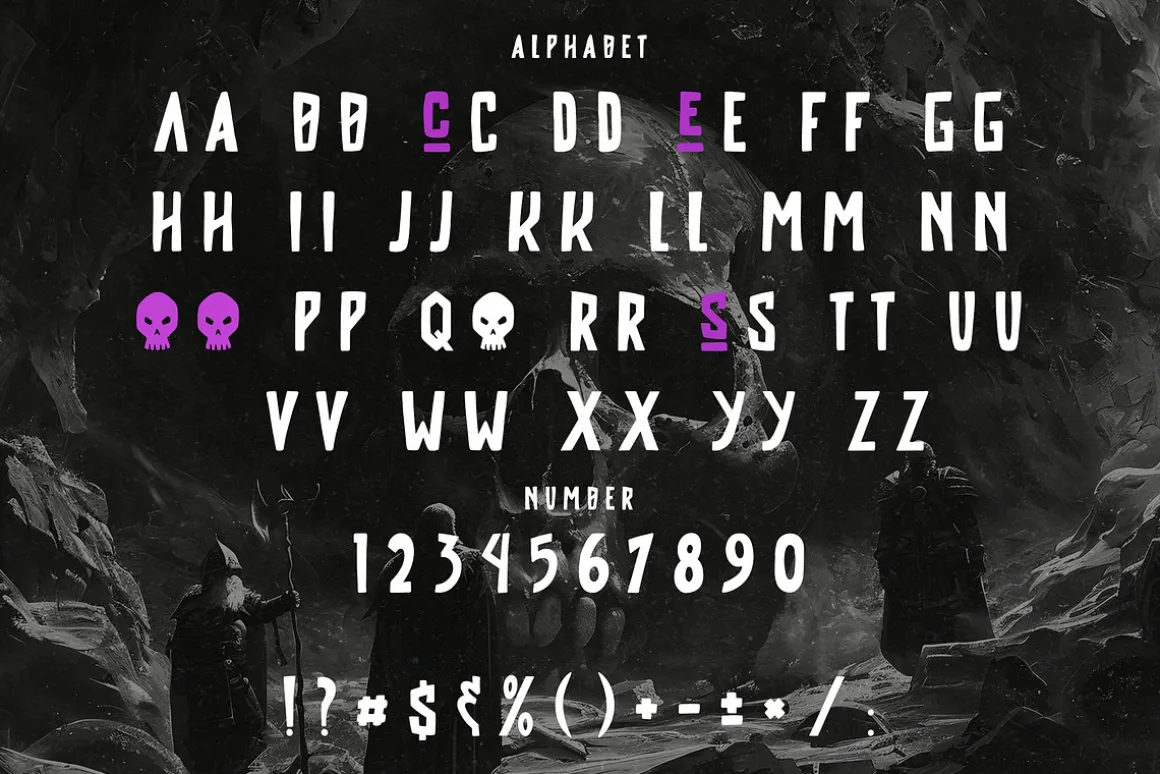 Crome Stroms Horror Display Typefa