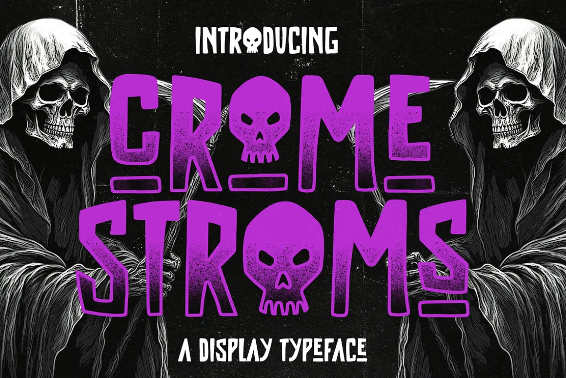 Crome Stroms Horror Display Typefa