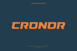 Cronor - Modern Sport Typeface