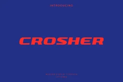 Crosher - Modern Sport Typeface