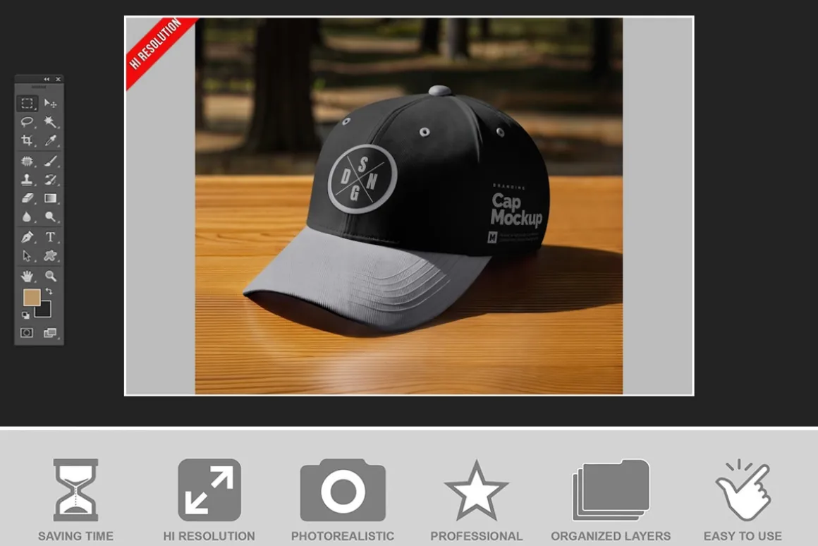 Crown Cap Mockup