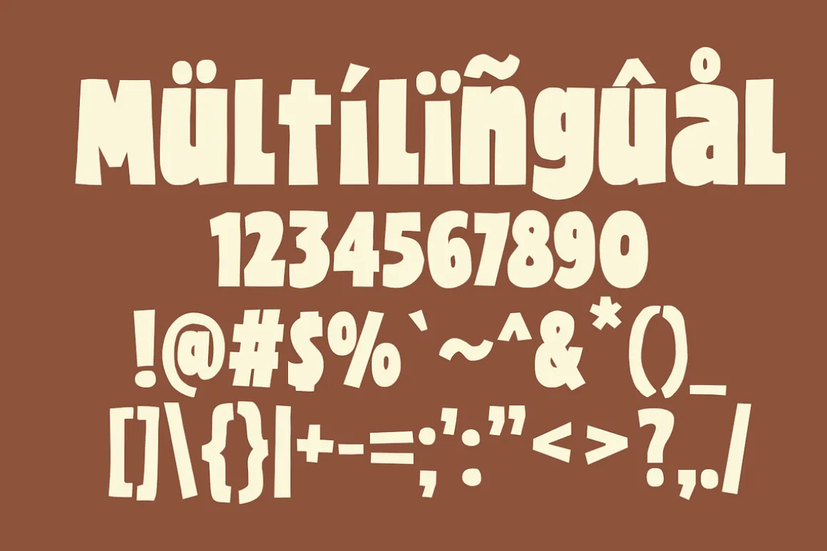 Crumble Cheesecake Bold Playful Font