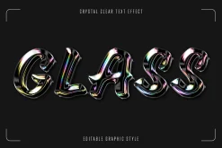 Crystal Glass Text Effect