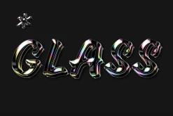 Crystal Glass Text Effect