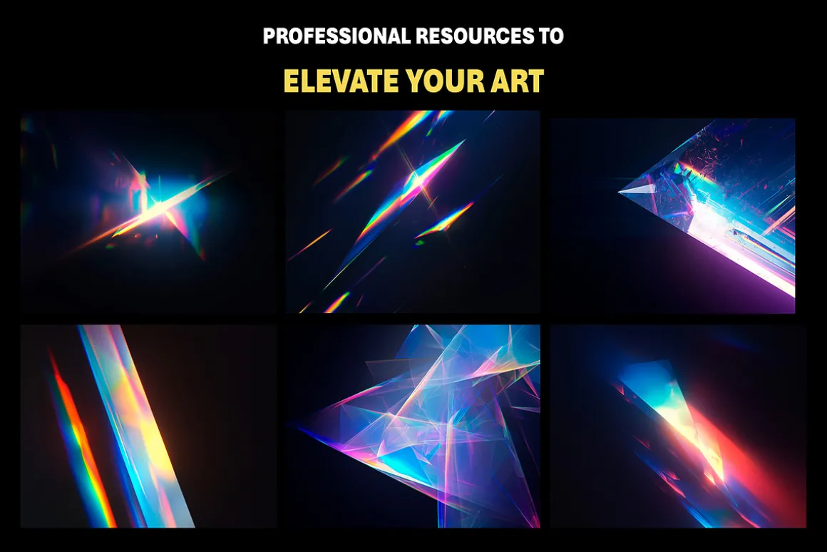 150+ Crystal Light Leaks Overlays