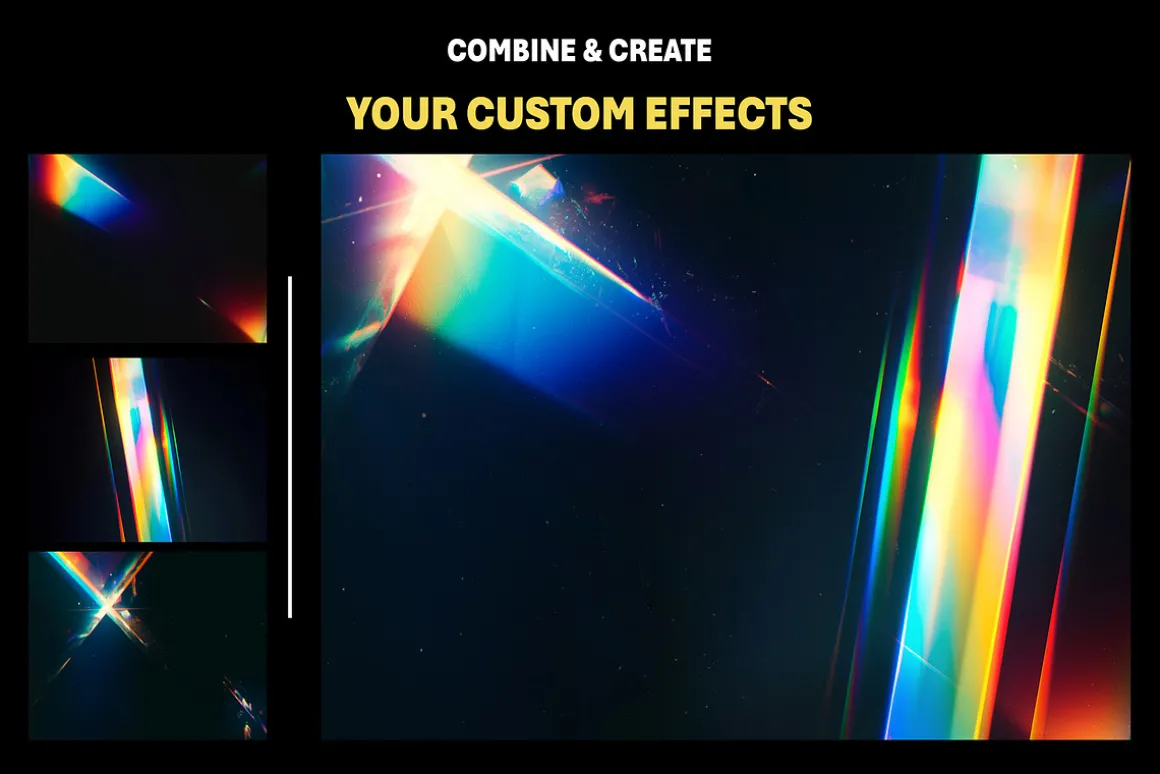150+ Crystal Light Leaks Overlays