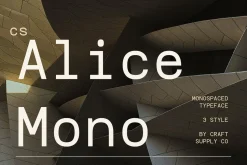 CS Alice Mono – Monospaced Font