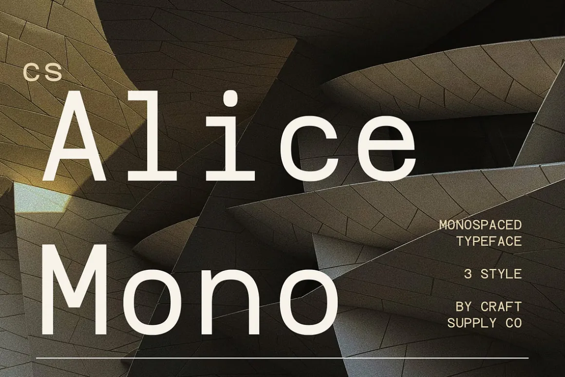 CS Alice Mono – Monospaced Font