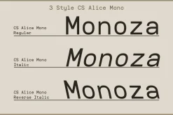 CS Alice Mono – Monospaced Font
