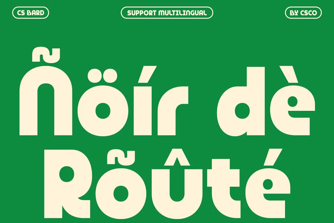 CS Bard – Bold Display Font