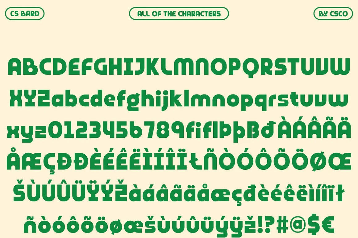 CS Bard – Bold Display Font