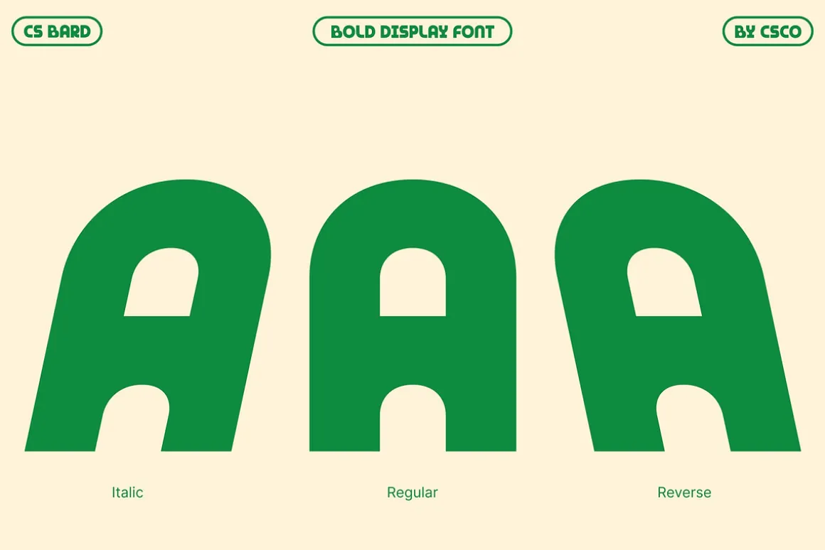 CS Bard – Bold Display Font