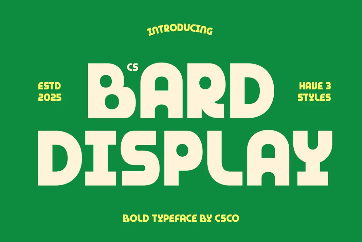 CS Bard – Bold Display Font