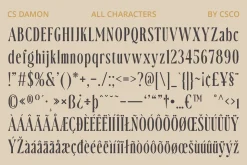 CS Damon – Condensed Font