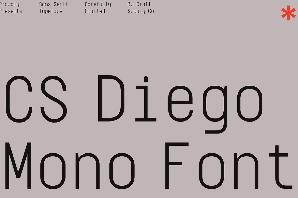 CS Diego Mono – Sans Serif Typeface