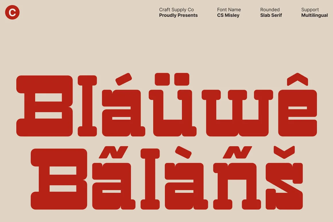 CS Misley – Slab Serif Font