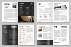 CSR Report Brochure Template