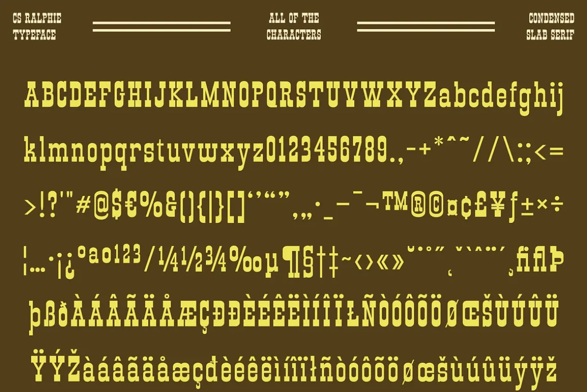 CS Ralphie – Western Display Font