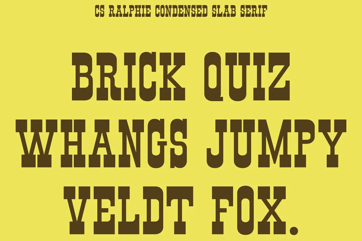 CS Ralphie – Western Display Font