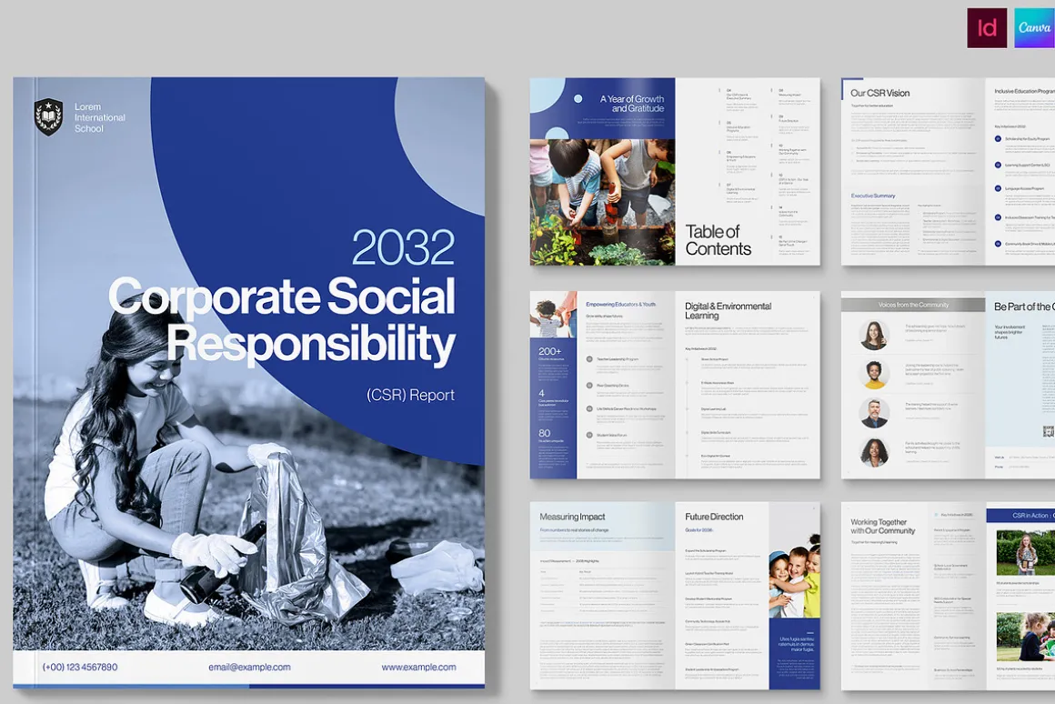 CSR Report Brochure Template