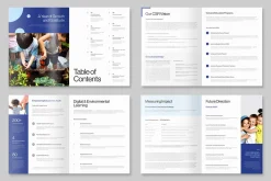 CSR Report Brochure Template