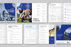 CSR Report Brochure Template