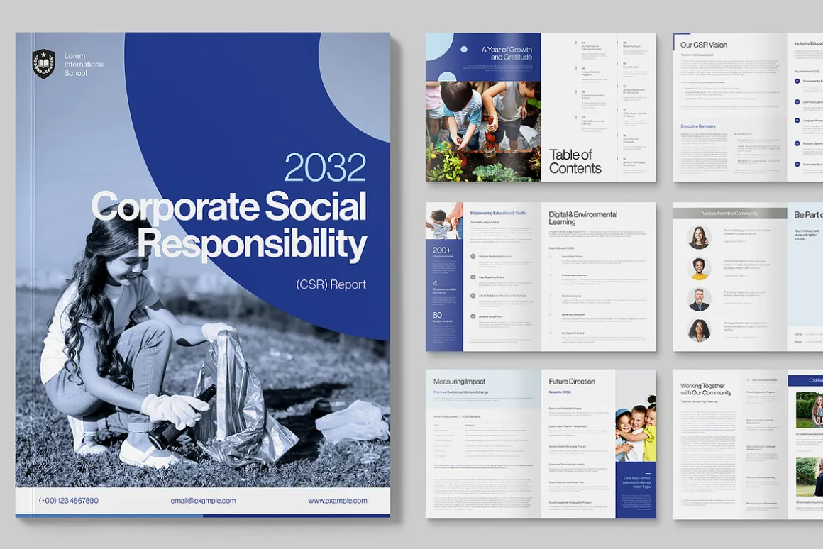 CSR Report Brochure Template