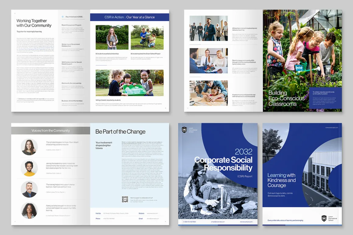 CSR Report Brochure Template