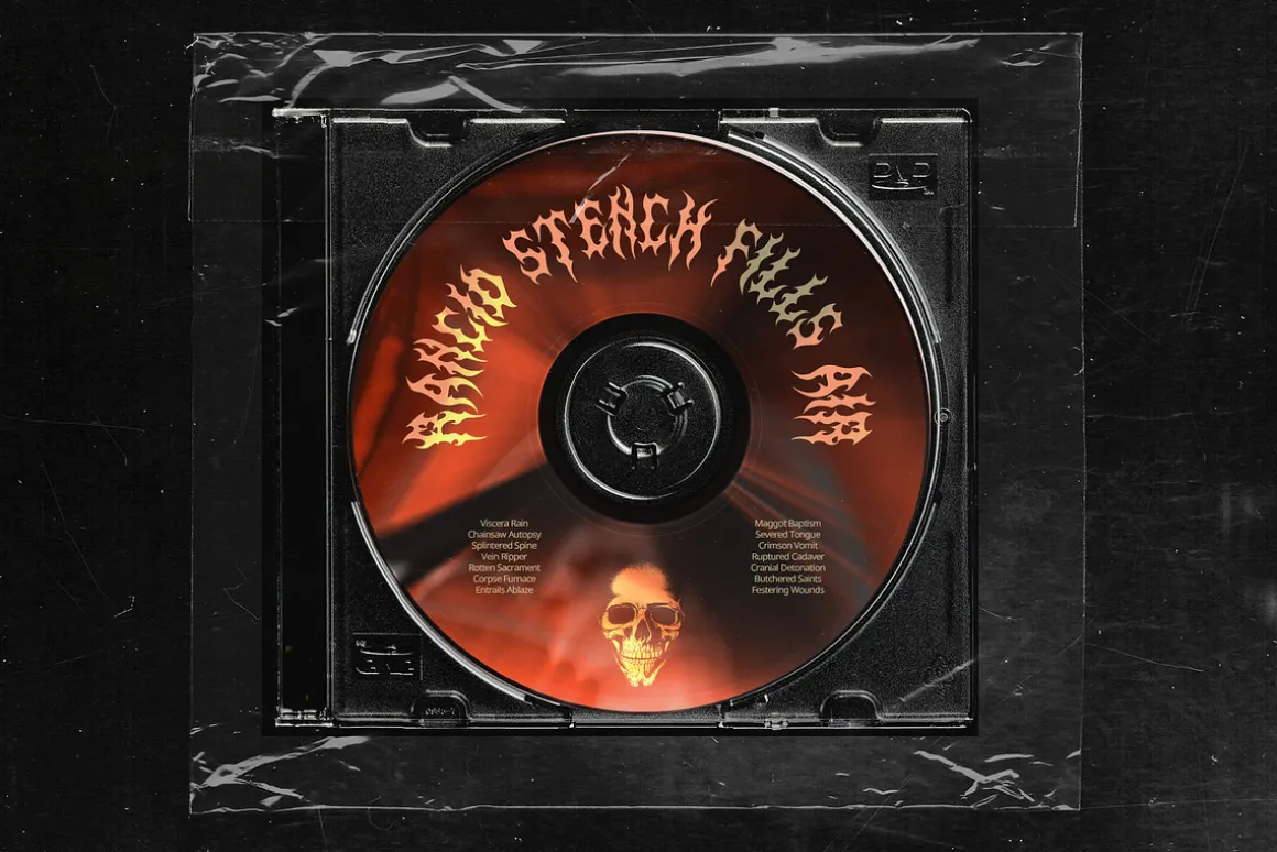 CS Wildfire – Black Metal Font