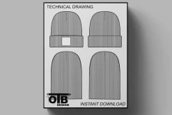 CUFF BEANIE HAT VECTOR MOCKUP