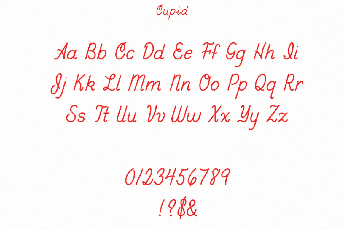 Cupid Font (+ bonus monospace font)
