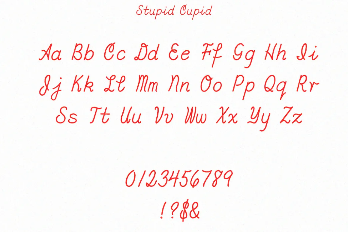 Cupid Font (+ bonus monospace font)