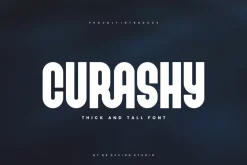 Curashy - Thick & Tall Font