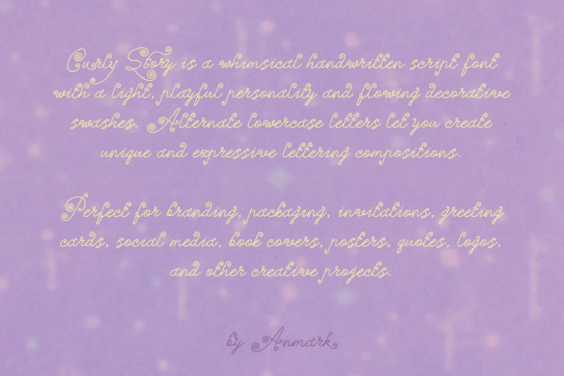 Curly Story Cute Script Font