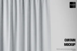 Curtain Closeup Mockup