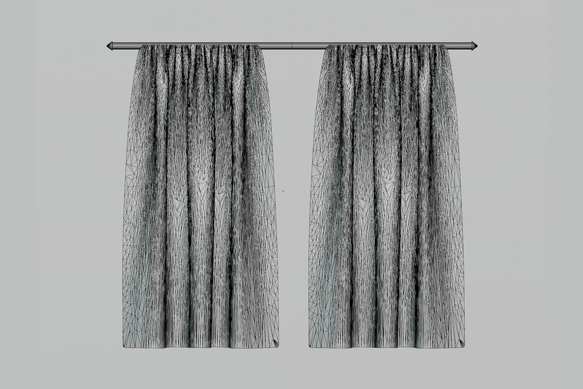 Curtain 3d model