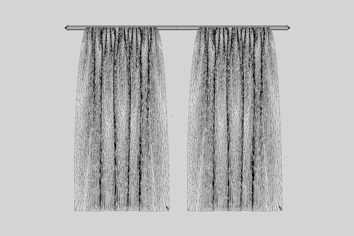 Curtain 3d model