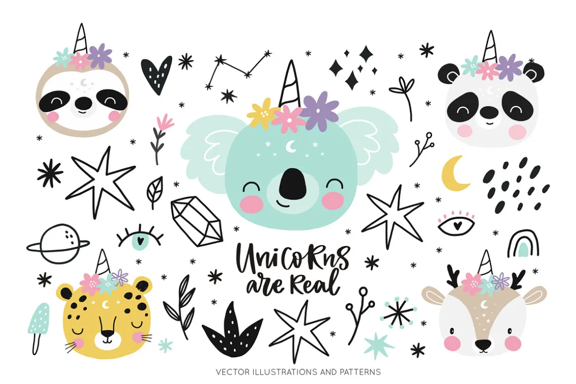 Cute animals UNICORNS