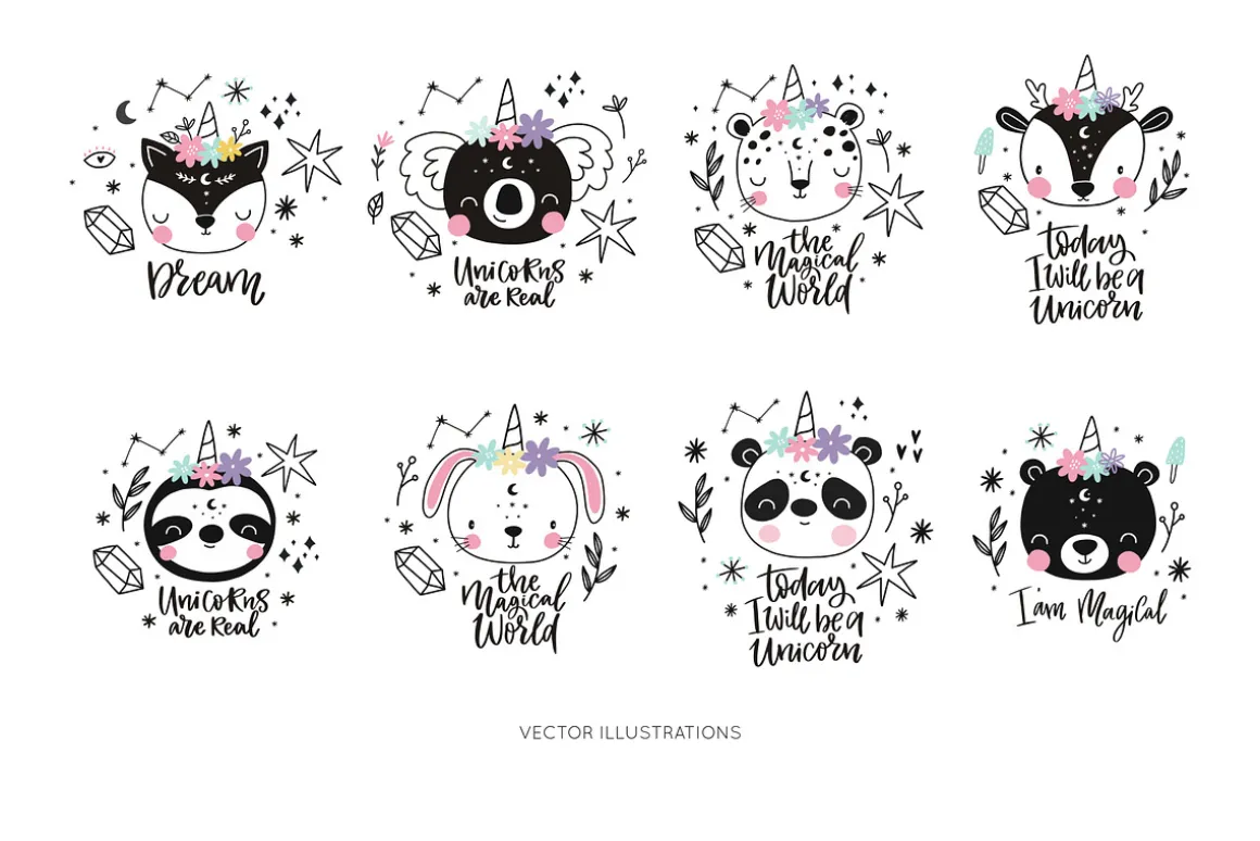 Cute animals UNICORNS