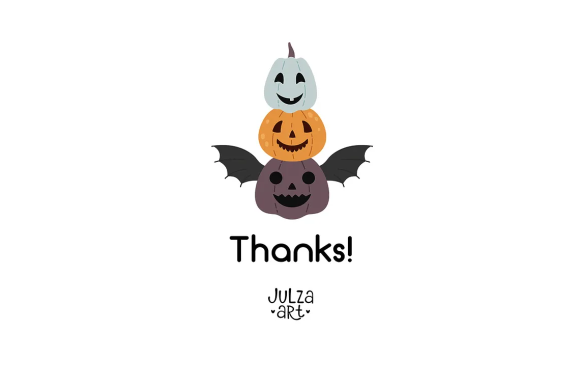 Cute Halloween clipart & patterns