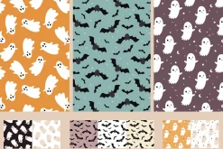 Cute Halloween clipart & patterns