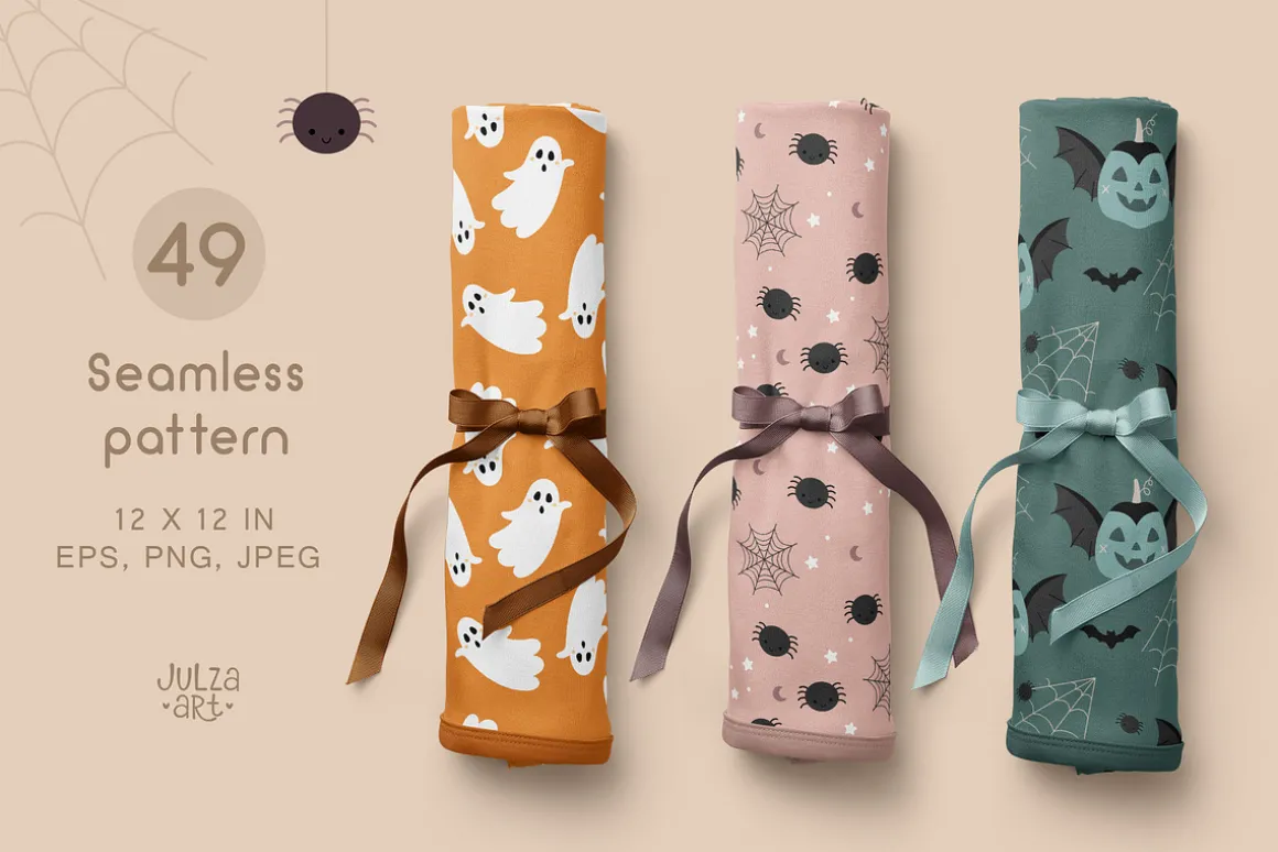 Cute Halloween clipart & patterns