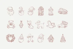 Cute Hand Drawn Whimsy Christmas