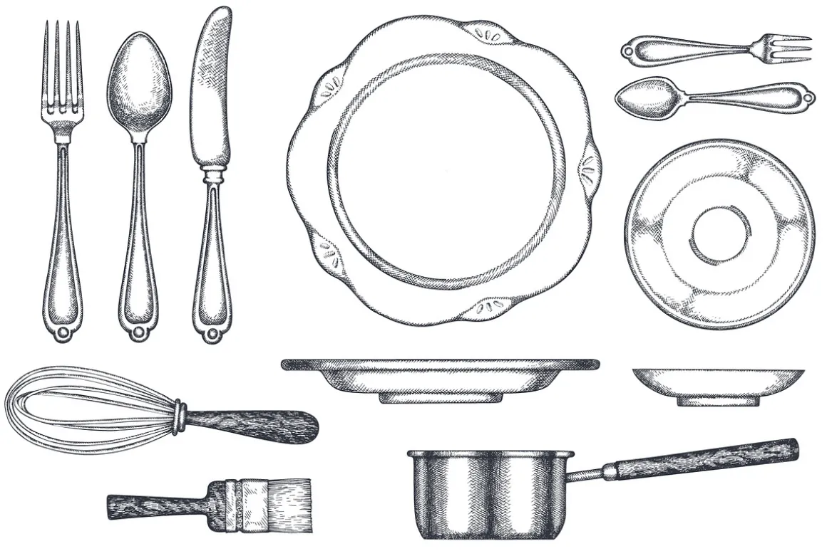 Cutlery Utensils Vector Illustration
